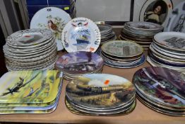 A COLLECTION OF COLLECTOR'S PLATES, seventy six plates with ten boxes, to include continental ribbon
