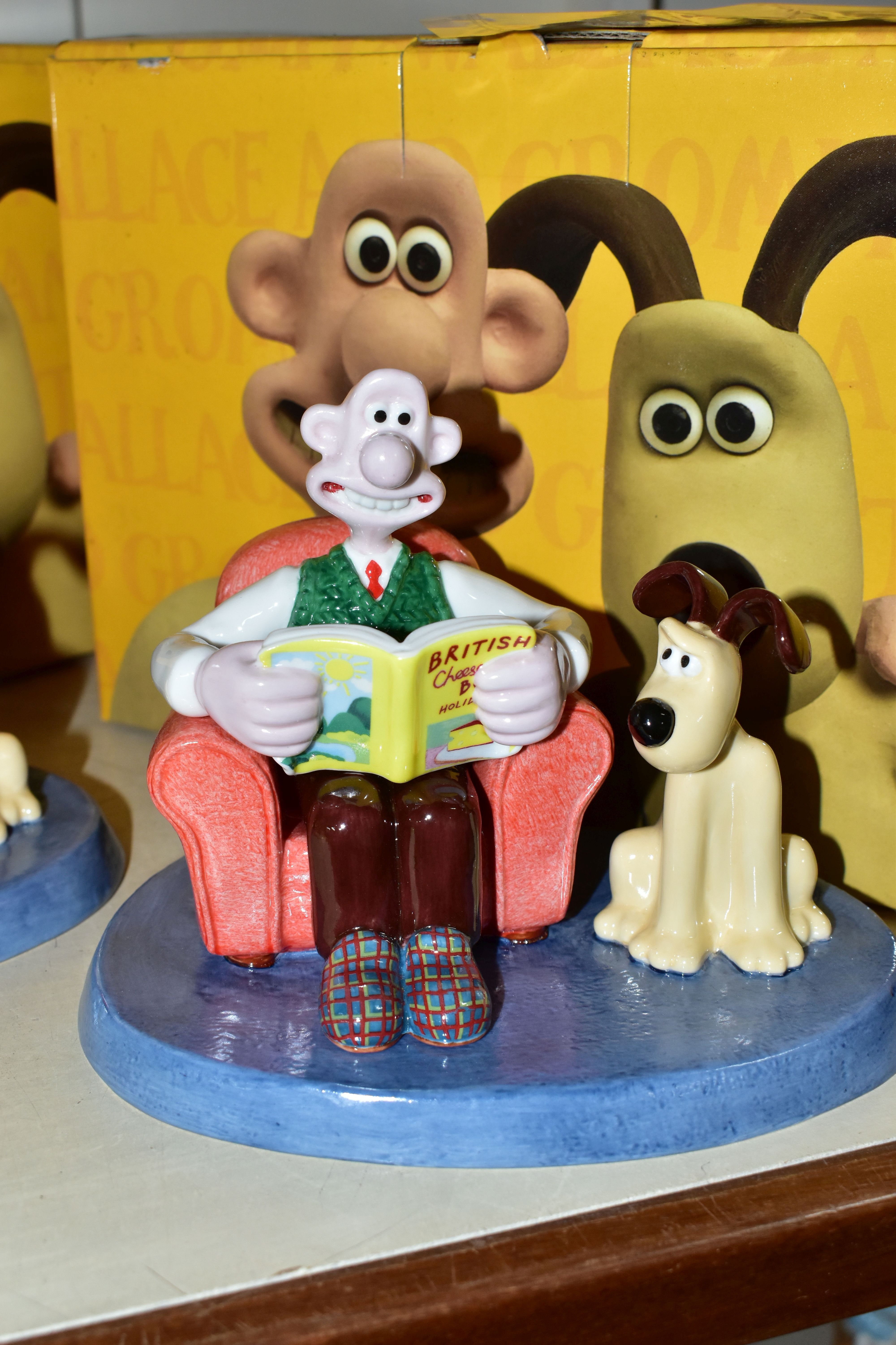 THREE BOXED COALPORT WALLACE AND GROMIT FIGURE GROUPS, comprising a limited edition 'Picnic on the - Image 2 of 5