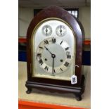 AN H.A.C MANTEL CLOCK MADE IN WURTTEMBERG GERMANY, early 20th Century with key and pendulum, in a