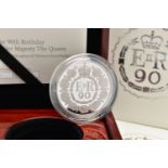 A ROYAL MINT UNITED KINGDOM HER MAJESTY QUEEN ELIZABETH II PLATINUM PIEDFORT PROOF 90th BIRTHDAY (