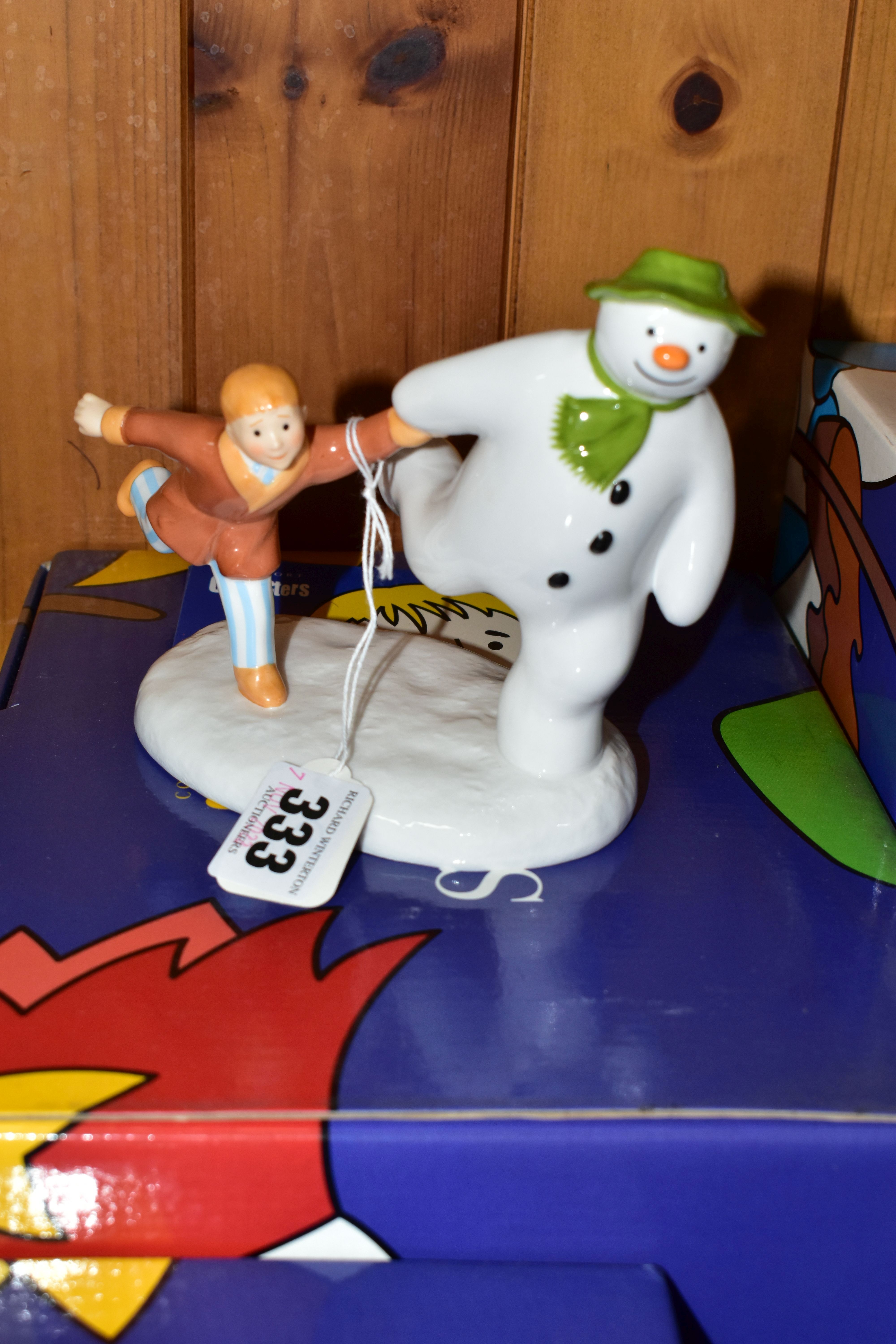 FOUR BOXED COALPORT THE SNOWMAN CHARACTER FIGURES AND A BOXED CANDLE HOLDER, comprising two x The - Image 3 of 4