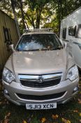 A 2013 VAUXHALL ANTARA SE CDTi MPV in metallic Beige with a 2.2litre Diesel engine, 6 speed manual