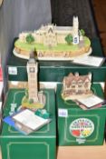 THREE BOXED LILLIPUT LANE SCULPTURES FROM BRITIANS HERITAGE COLLECTION, all with deeds, comprising