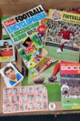 A QUANTITY OF LATE 1960'S AND EARLY 1970'S FOOTBALL CARDS AND STICKER/STAMP ALBUMS, to include FKS