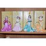 FOUR BOXED COALPORT LADIES OF FASHION FIGURINES, comprising Margaret exclusive to figurine events in