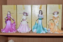 FOUR BOXED COALPORT LADIES OF FASHION FIGURINES, comprising Margaret exclusive to figurine events in