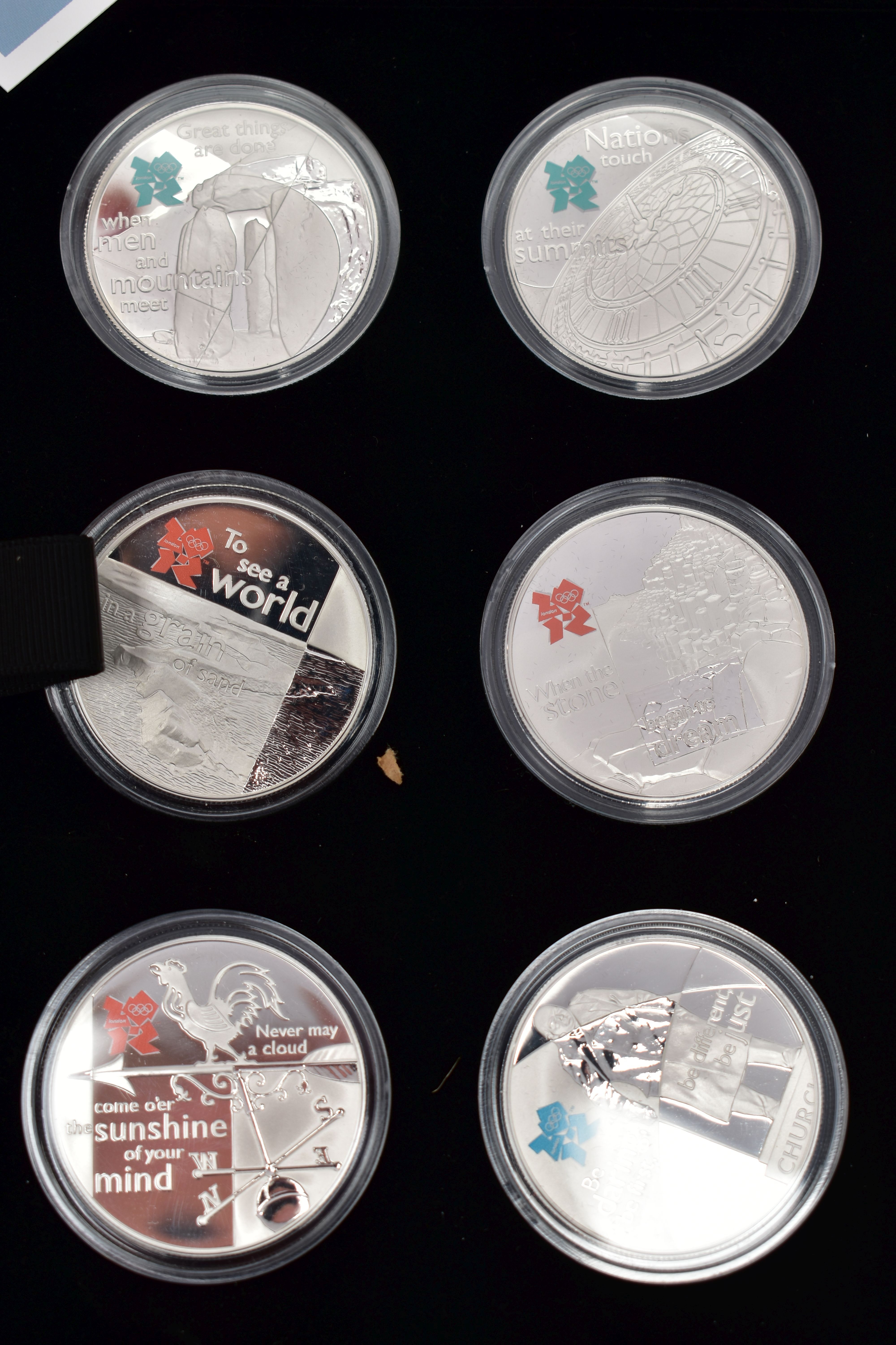 A CASED DISPLAY BY THE ROYAL MINT (A Celebration of Britain) 18 Silver proof series coins for the - Image 3 of 9