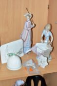 TWO LLADRO FIGURINES, A PLAQUE AND A BELL, comprising Picture Perfect no 7612, issued and retired in