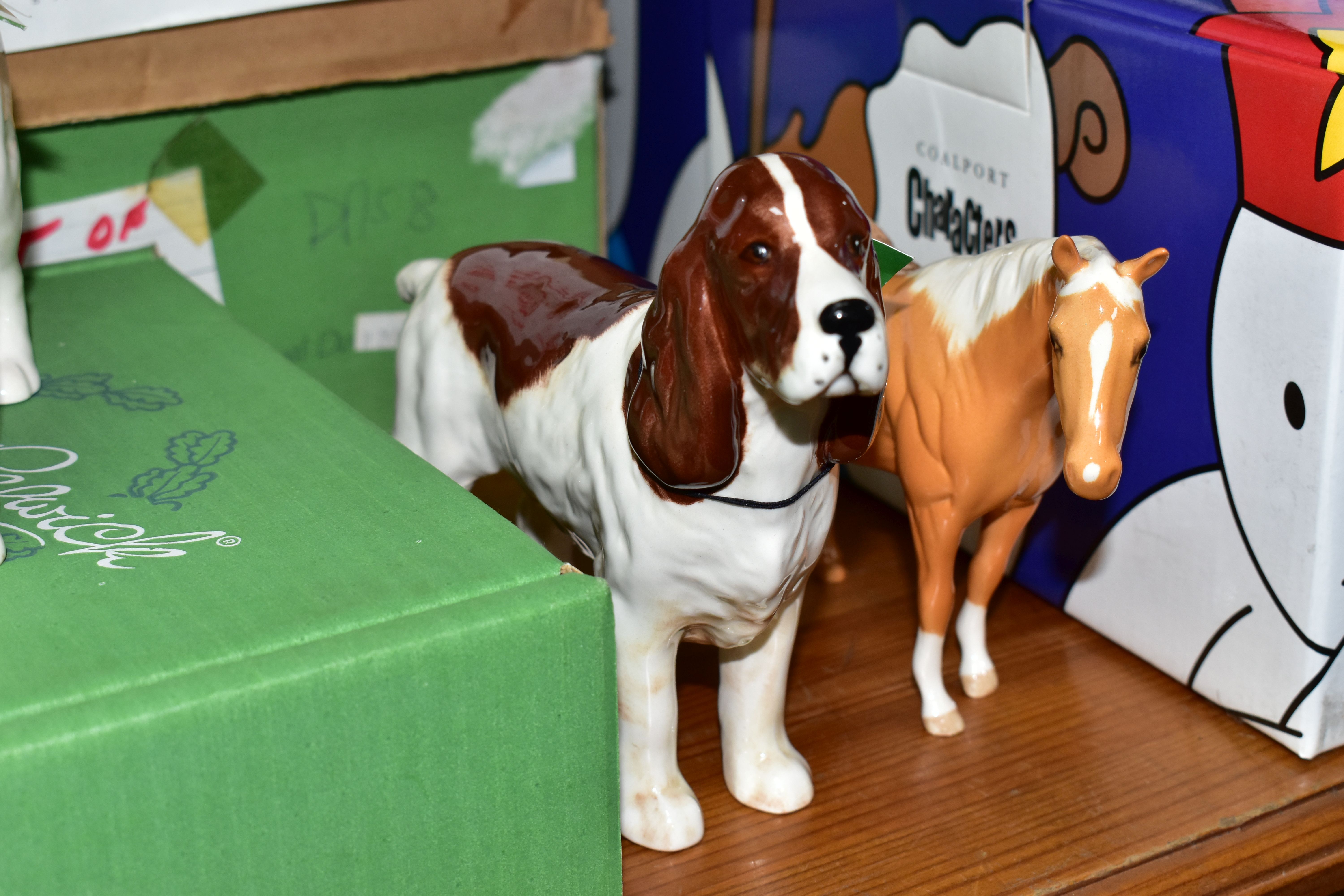 A GROUP OF BESWICK AND ROYAL DOULTON HORSES AND DOGS, comprising a boxed brown Beswick Spirit of - Image 2 of 4