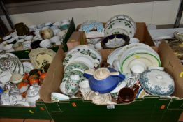 SIX BOXES OF CERAMICS AND ASSORTED TEAWARES, to include a 1960's Babbacombe Pottery 'Laurianna