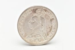 A VICTORIAN DOUBLE FLORIN COIN, Victoria 1889, approximate gross weight 22.7 grams, (condition