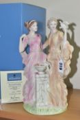 A BOXED WEDGWOOD 'PEACE AND FRIENDSHIP' FIGURE GROUP, from The Classical Collection, with