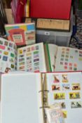 LARGE COLLECTION OF WORLDWIDE STAMPS, in 8 large binders both mint and used