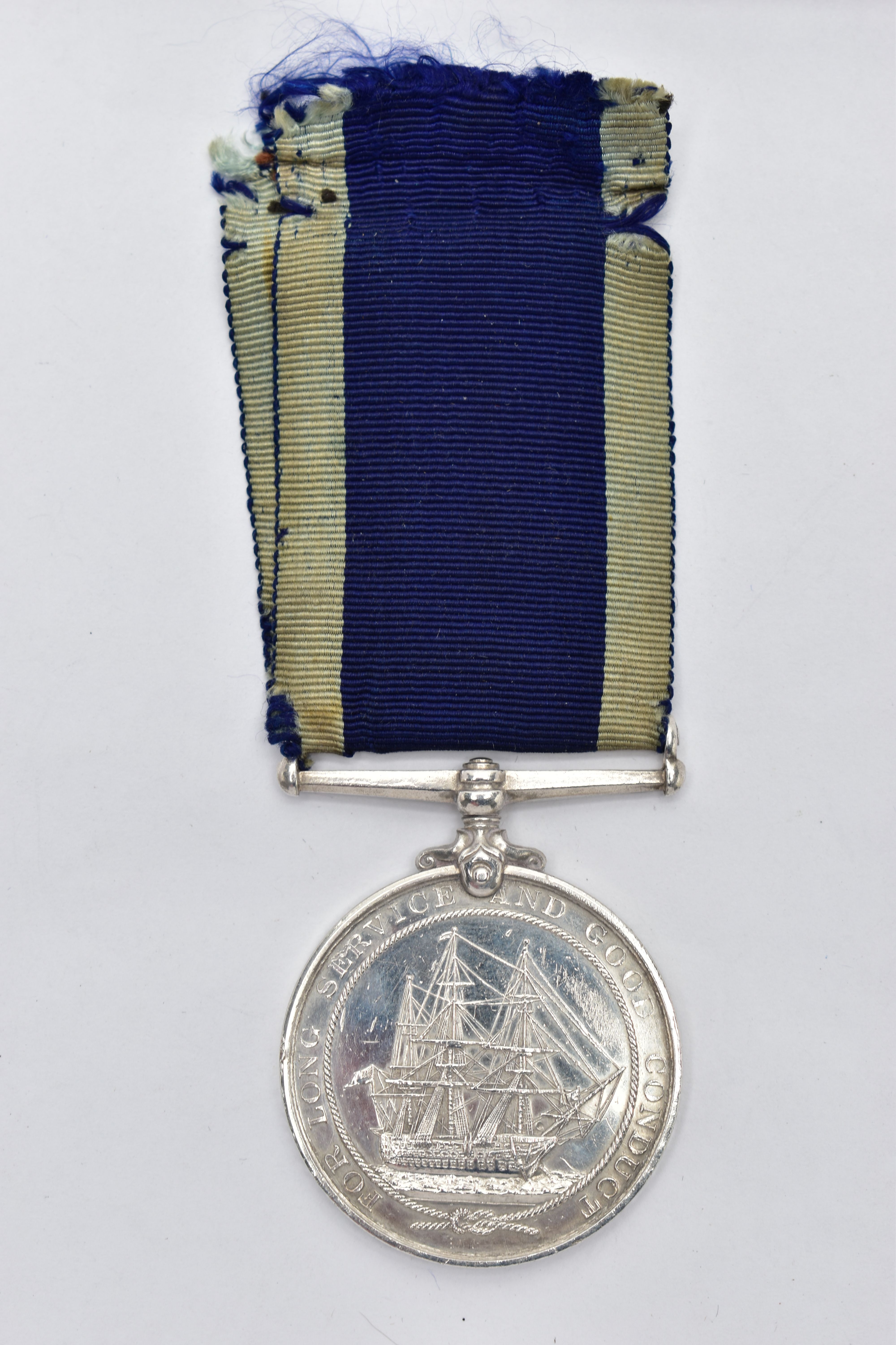 A WWI GEORVE V LONG SERVICE MEDAL, awarded to F.E. Beames A.B. H.M.S Severn, approximate gross - Image 2 of 8