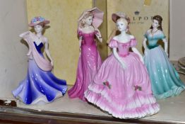 FIVE BOXED COALPORT FIGURINES, comprising Leonie 292/1000, Joy 142/1000, Madeline produced for the