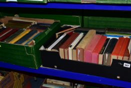 BOOKS, six boxes containing approximately 170-180 titles in hardback and paperback formats, subjects
