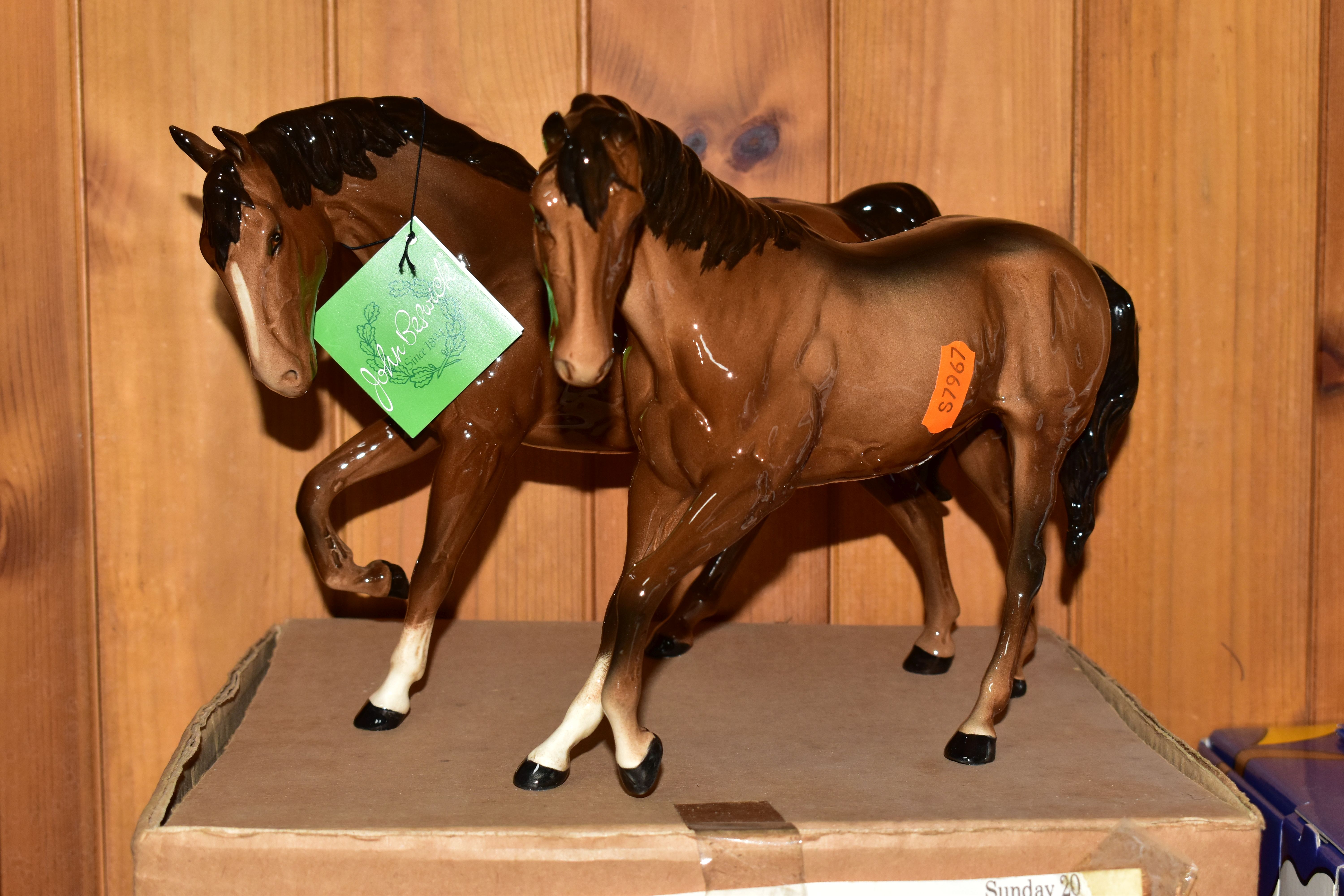 A GROUP OF BESWICK AND ROYAL DOULTON HORSES AND DOGS, comprising a boxed brown Beswick Spirit of - Image 4 of 4