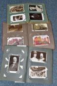 THREE 20TH CENTURY POSTCARD ALBUMS, comprising two albums containing royal themed postcards -