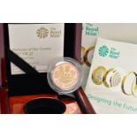 A ROYAL MINT DESIGNING THE FUTURE NATIONS OF THE CROWN GOLD PROOF ONE POUND COIN, 22ct, 0.916 fine