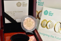 A ROYAL MINT DESIGNING THE FUTURE NATIONS OF THE CROWN GOLD PROOF ONE POUND COIN, 22ct, 0.916 fine
