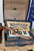 A VISSIMIO ACCORDION, with 'Piano Action' in original case (1) (Condition report: leather straps are