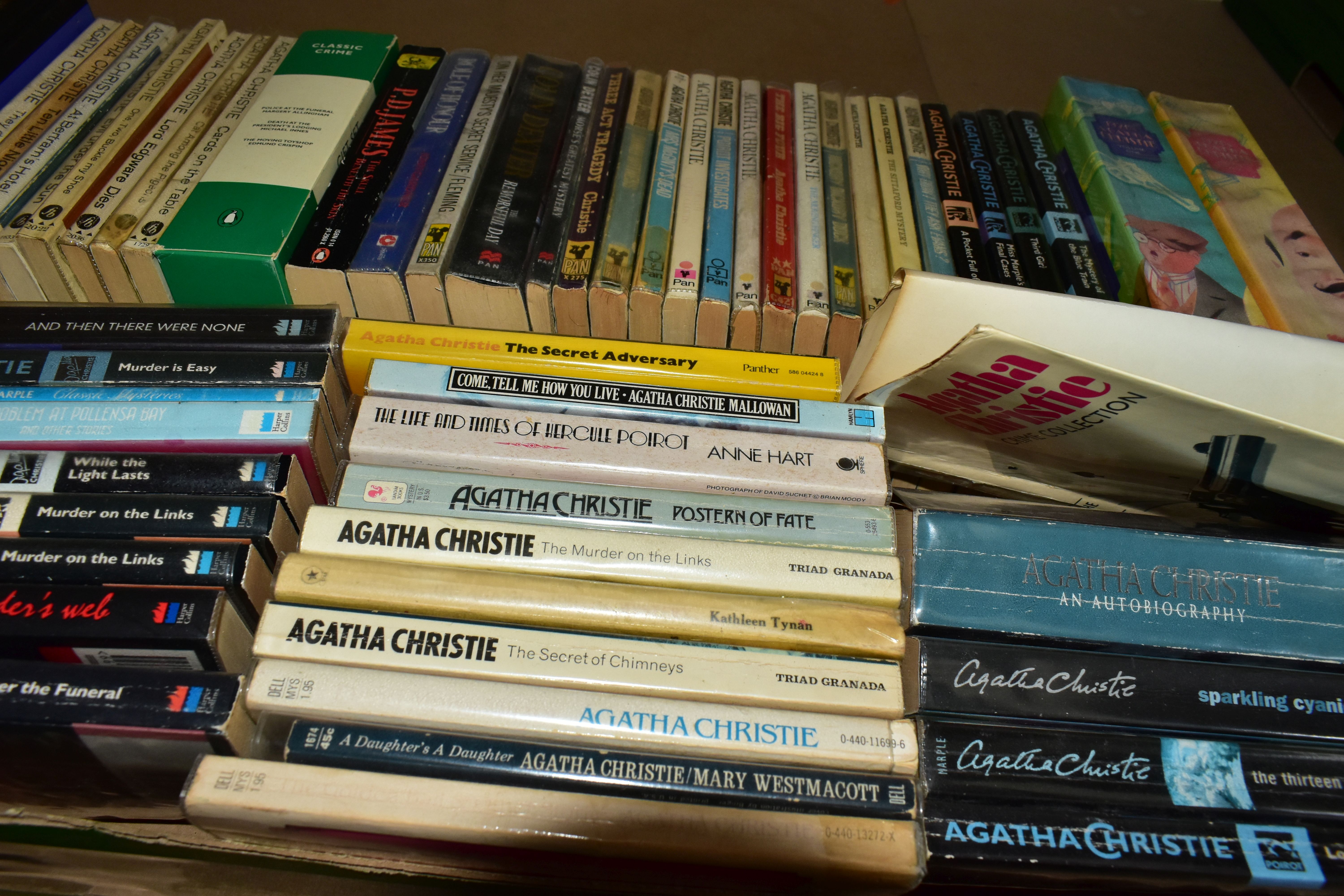 THREE BOXES OF AGATHA CHRISTIE BOOKS, approximately one hundred and fifty titles in hardback and - Image 4 of 5