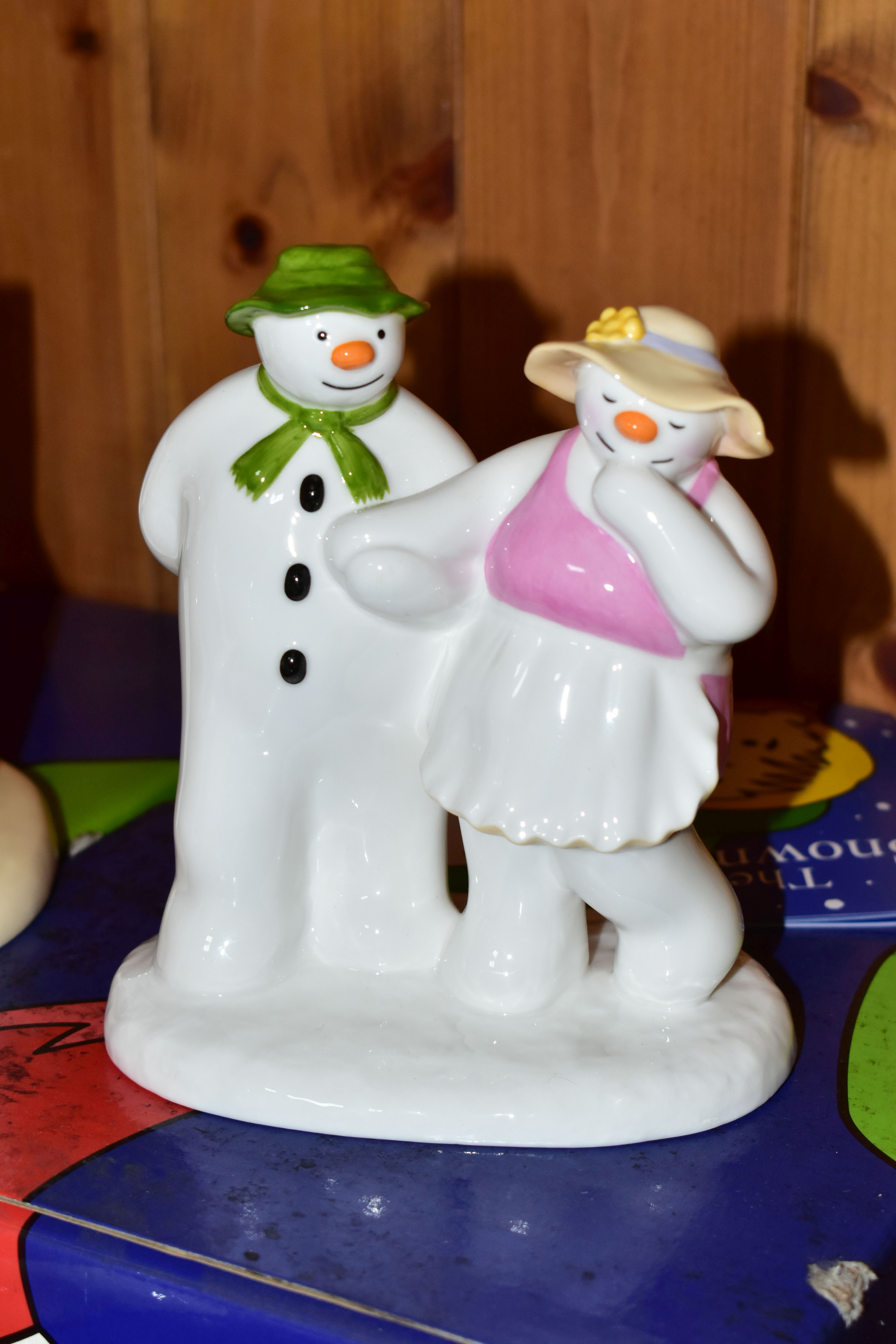 FOUR BOXED COALPORT THE SNOWMAN CHARACTER FIGURES, comprising limited edition Time to Cool Down, - Image 4 of 5