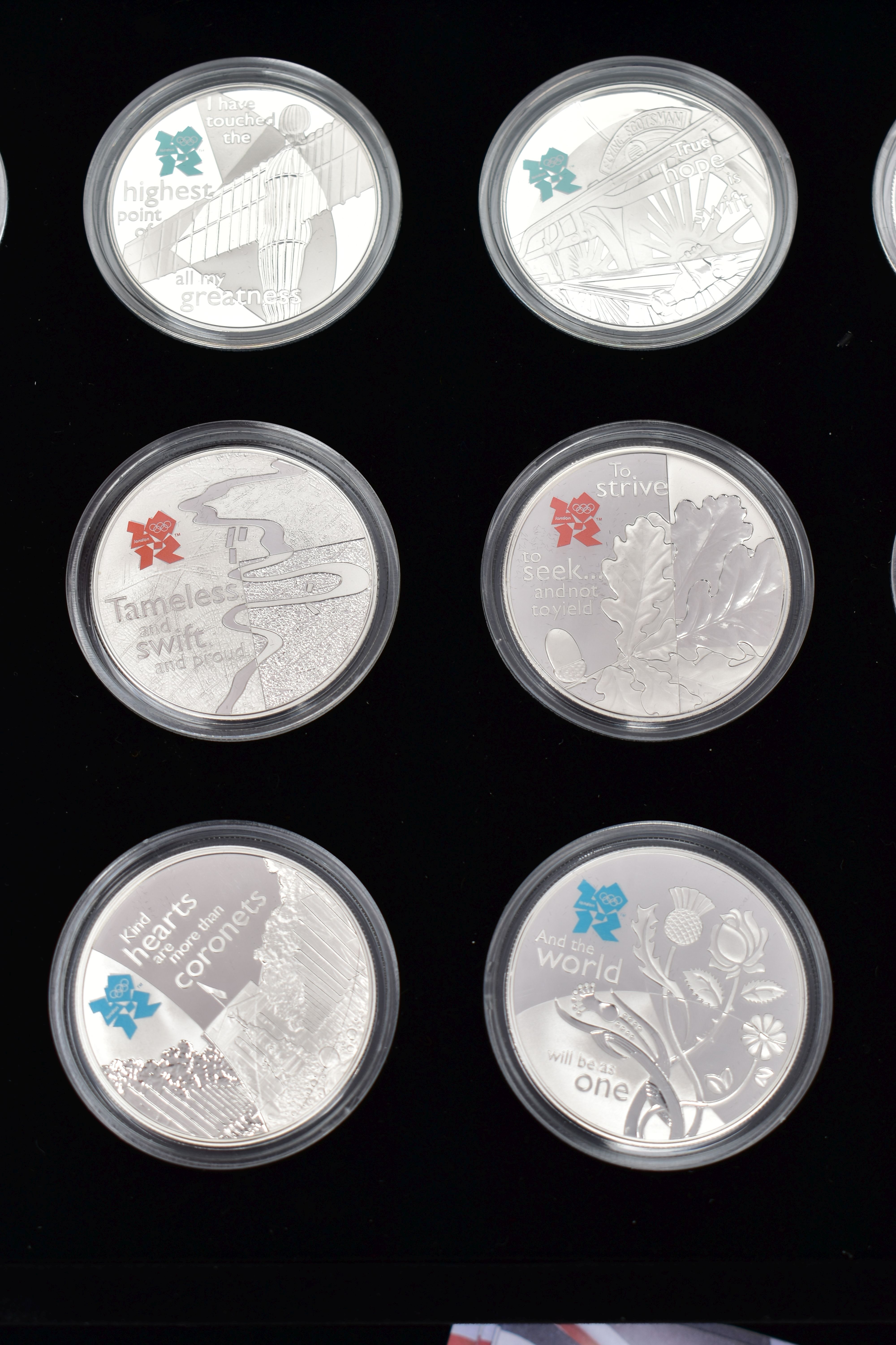 A CASED DISPLAY BY THE ROYAL MINT (A Celebration of Britain) 18 Silver proof series coins for the - Image 4 of 9