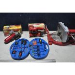 A COLLECTION OF POWER DEVIL POWERTOOLS to include a Power Devil PDW5013 Mitre saw, Power devil