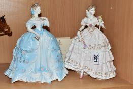 TWO LIMITED EDITION ROYAL WORCESTER FIGURINES, for Compton & Woodhouse, comprising The First