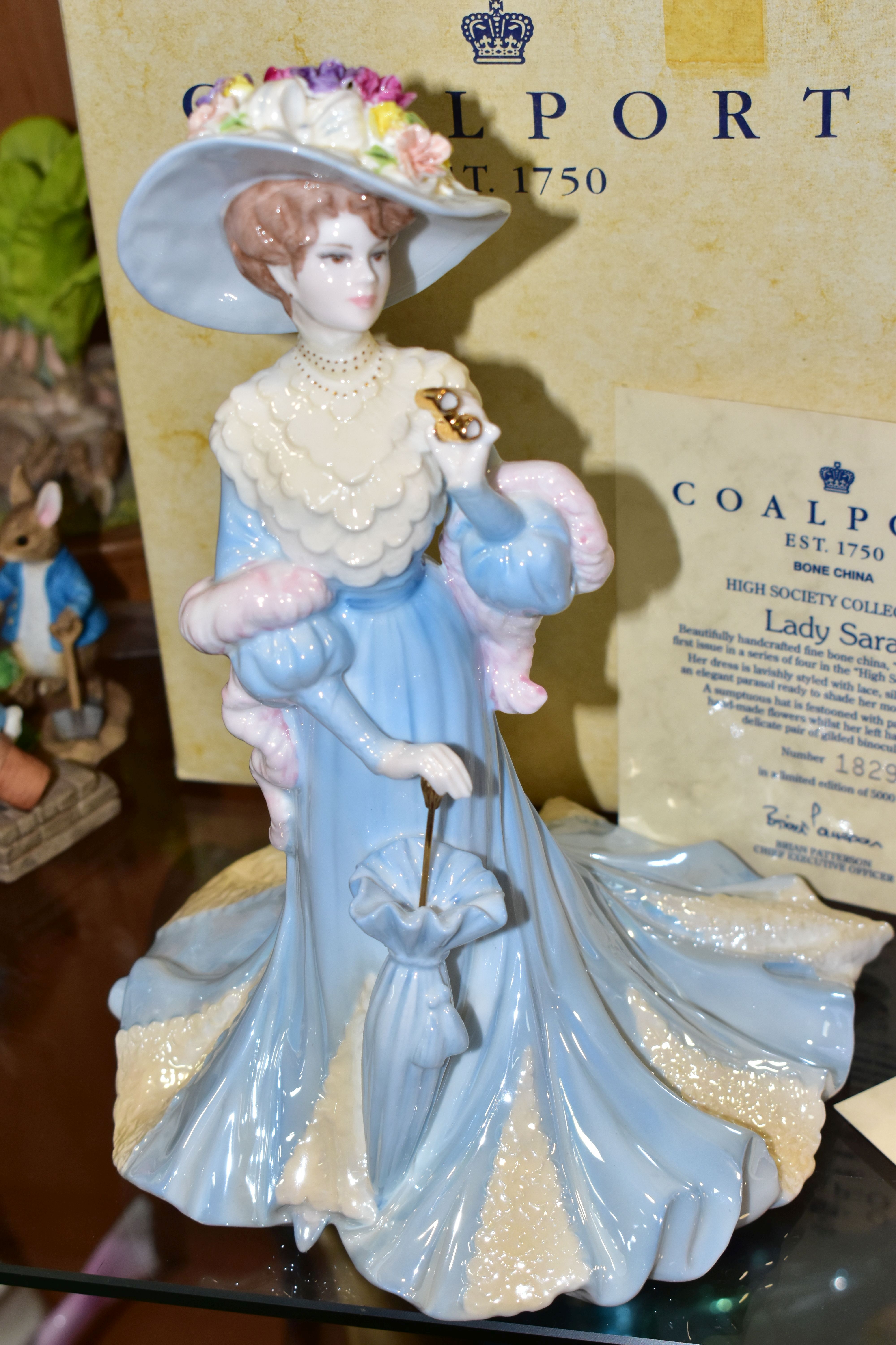 THREE BOXED COALPORT 'HIGH SOCIETY COLLECTION' LIMITED EDITION FIGURINES, each with certificate, - Image 2 of 5