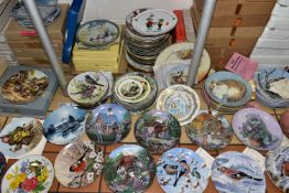 A LARGE QUANTITY OF COLLECTORS' PLATES, one hundred and three plates of which forty two are boxed,