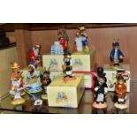 FIFTEEN ROYAL DOULTON BUNNYKINS FIGURES, comprising Mr Bunnybeat DB16, a boxed Santa Bunnykins '