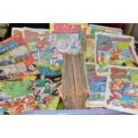 COMICS, a large collection of approximately 200 Roy of the Rovers comics from the 1980's (1 box)