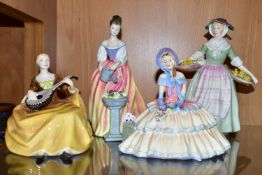 FOUR ROYAL DOULTON FIGURINES, comprising 'Alexandre' stamped and marked to base HN3286, height 21cm,