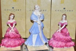 THREE BOXED COALPORT 'THE COLLINGWOOD COLLECTION' FIGURINES, each with certificate, produced