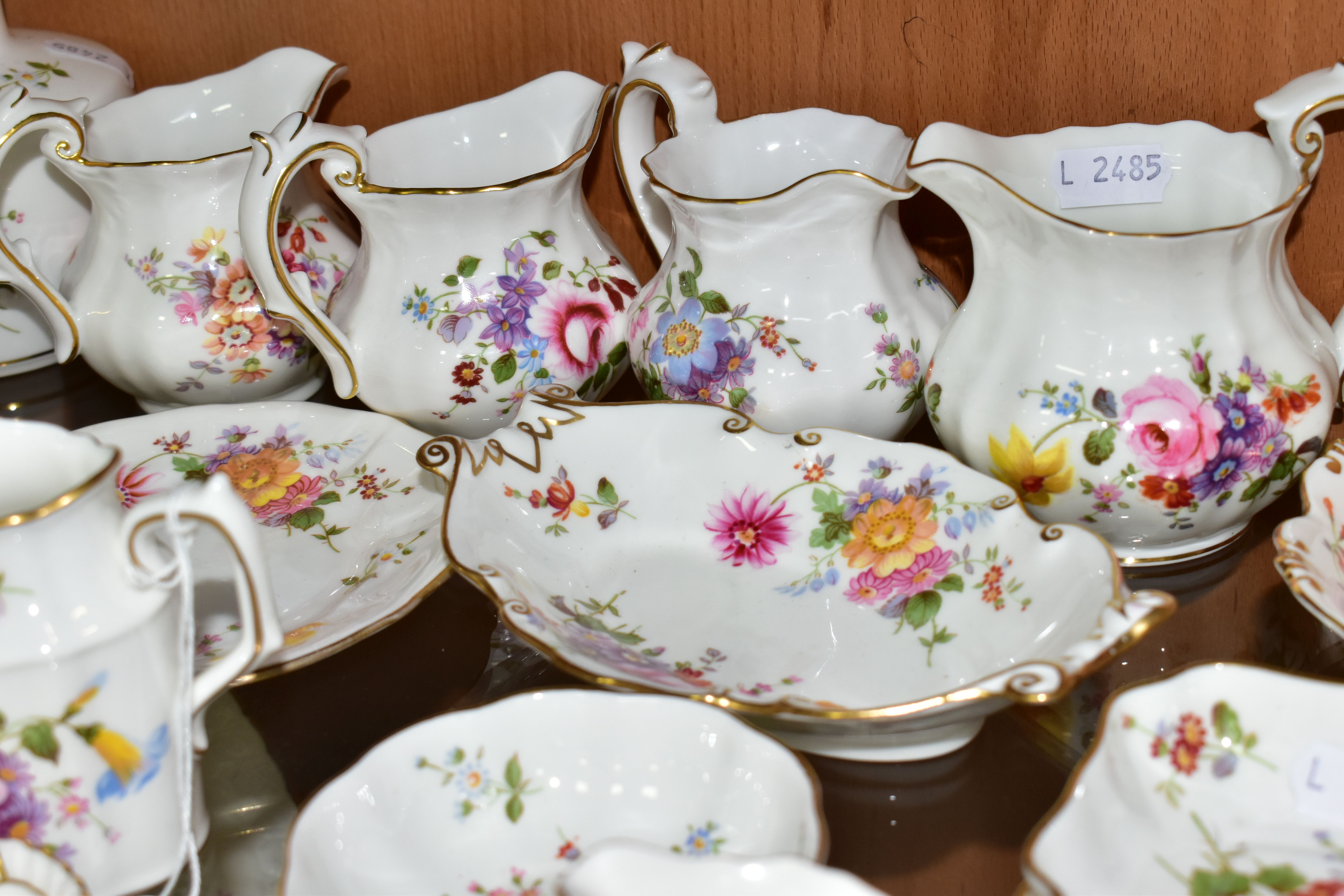 A QUANTITY OF ROYAL CROWN DERBY 'DERBY POSIES' PATTERN GIFT WARE, comprising jugs, preserve pots, - Image 9 of 18