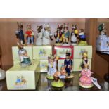 FOURTEEN ROYAL DOULTON BUNNYKINS FIGURES, of which nine have boxes, comprising Polly Bunnykins DB71,