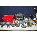 A COLLECTION OF MISCELLANEOUS to include a DeWalt DCL040 cordless lamp, along with Dewalt DCB105