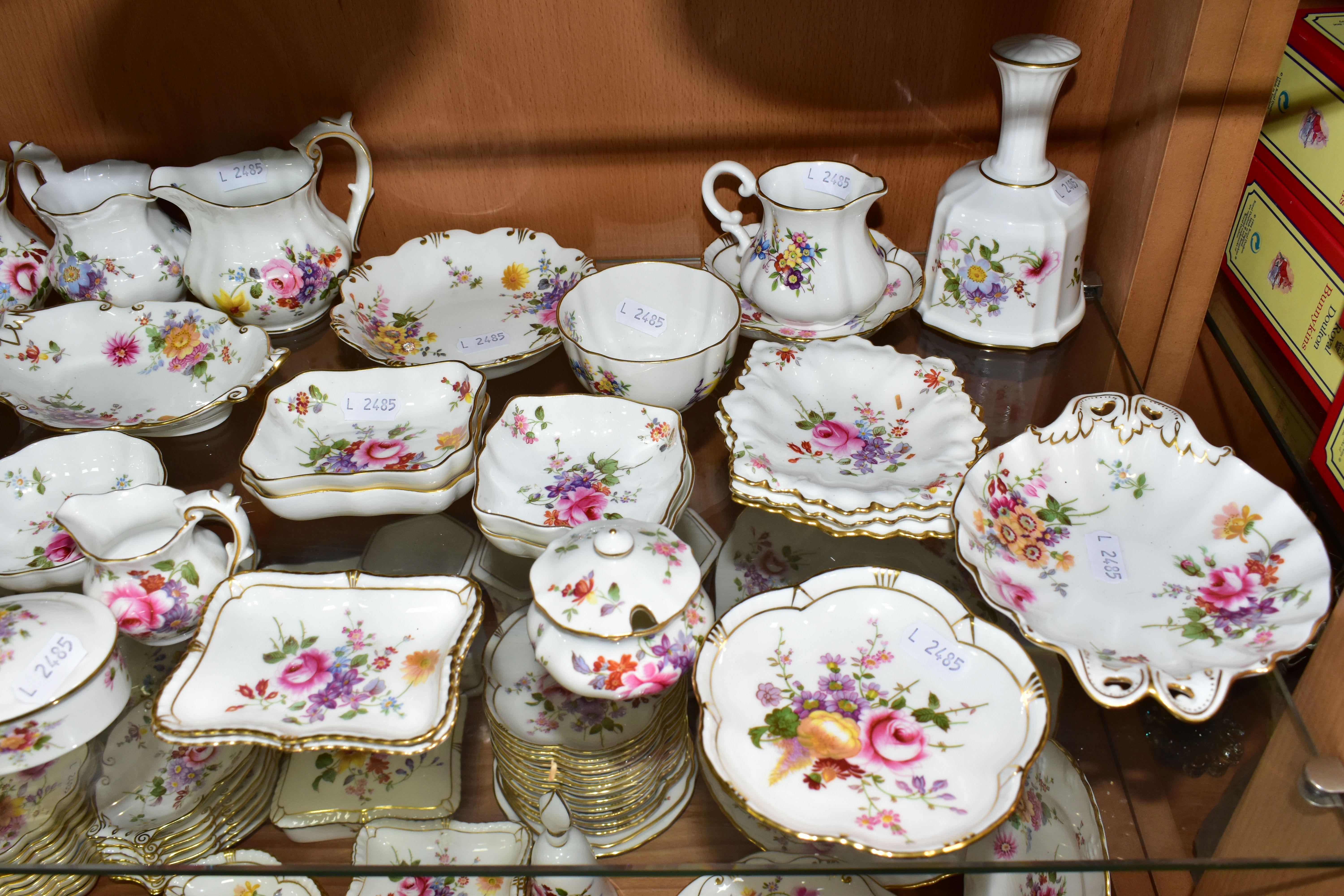 A QUANTITY OF ROYAL CROWN DERBY 'DERBY POSIES' PATTERN GIFT WARE, comprising jugs, preserve pots, - Image 2 of 18