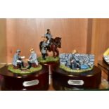 THREE MILITARY SCULPTURES DEPICTING PEOPLE AND EVENTS OF THE AMERICAN CIVIL WAR, probably by The