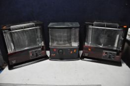 THREE VINTAGE PARAFINN HEATER comprising of two Toyokuni vario turbo heaters along with a Zibro