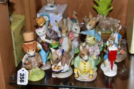 A GROUP OF BESWICK AND OTHER BEATRIX POTTER FIGURES, comprising Beswick: Amiable Guinea-Pig style