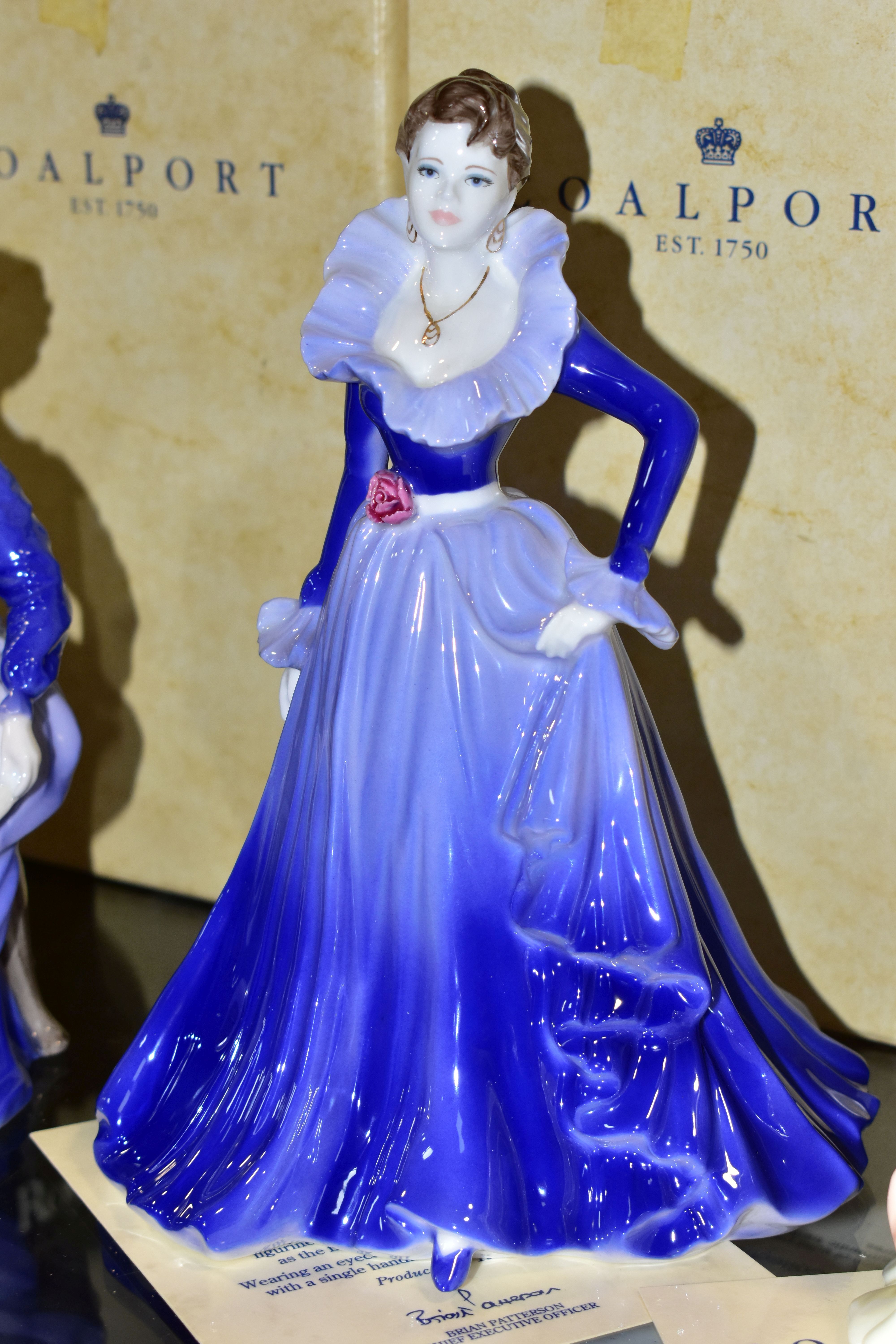 FIVE BOXED COALPORT LADIES OF FASHION FIGURINES, comprising Anne 1997 Lady of Fashion with - Image 5 of 7