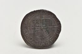 A QUEEN ELIZABTEH I HAMMERED SILVER SHILLING, (condition report: age related wear to both sides)