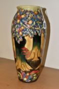 A MOORCROFT KNIGHTWOOD PATTERN VASE, designed by Rachel Bishop for the 1998 catalogue, impressed and