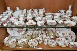 A QUANTITY OF ROYAL CROWN DERBY 'DERBY POSIES' PATTERN GIFT WARE, comprising jugs, preserve pots,