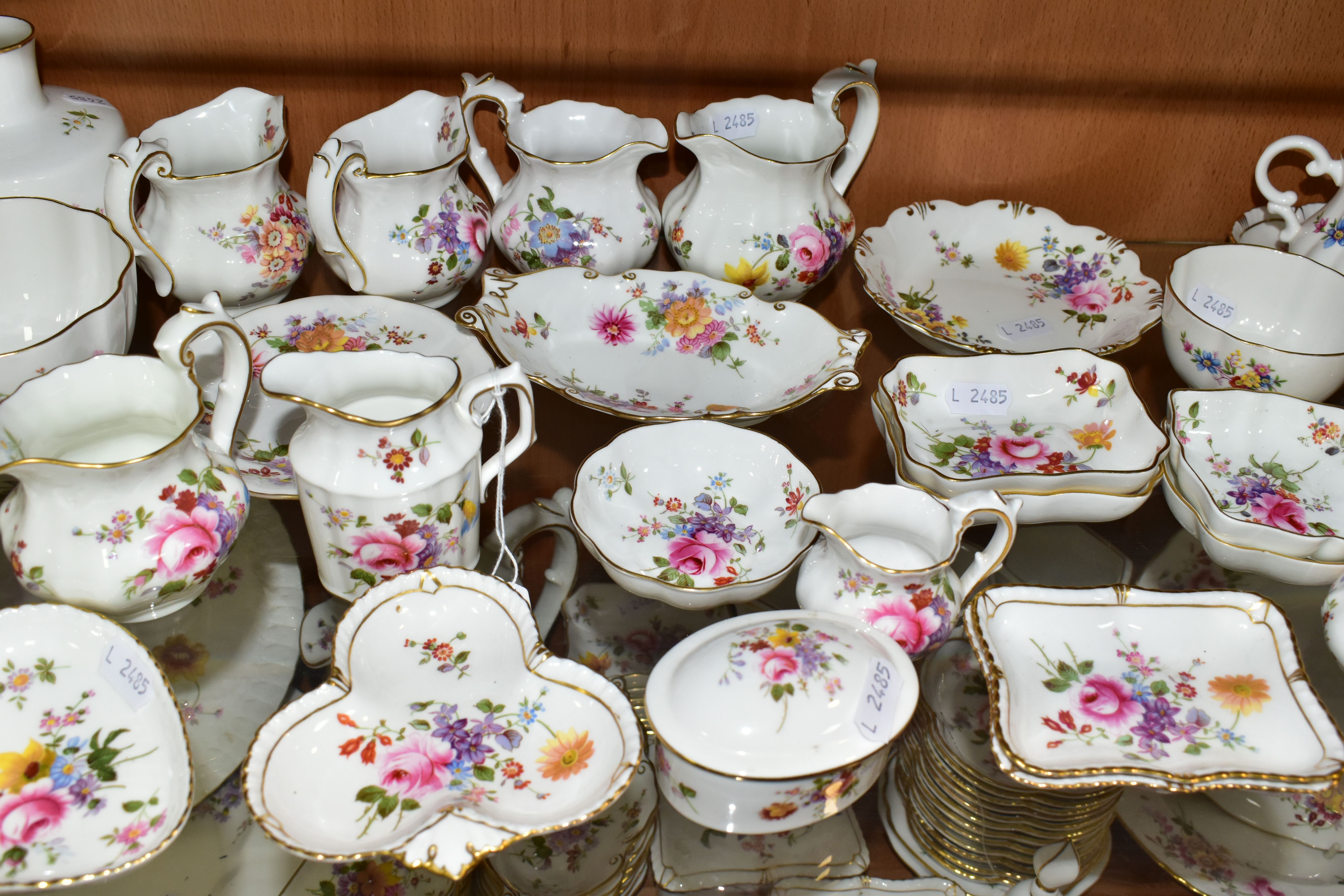 A QUANTITY OF ROYAL CROWN DERBY 'DERBY POSIES' PATTERN GIFT WARE, comprising jugs, preserve pots, - Image 3 of 18