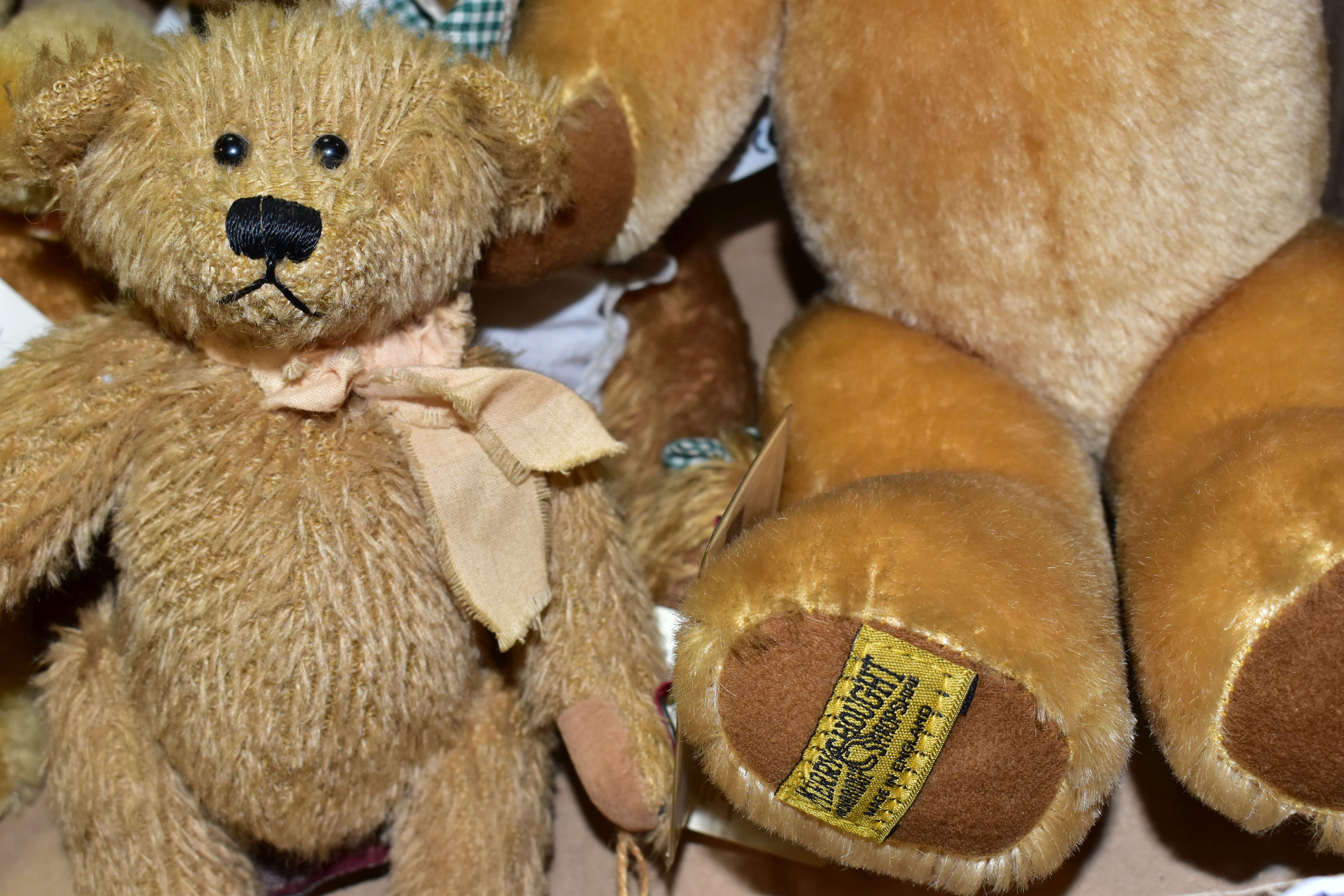 FIVE BRANDED TEDDY BEARS, comprising a Casa Roma seated bear in the form of a soldier, approximate - Image 6 of 8