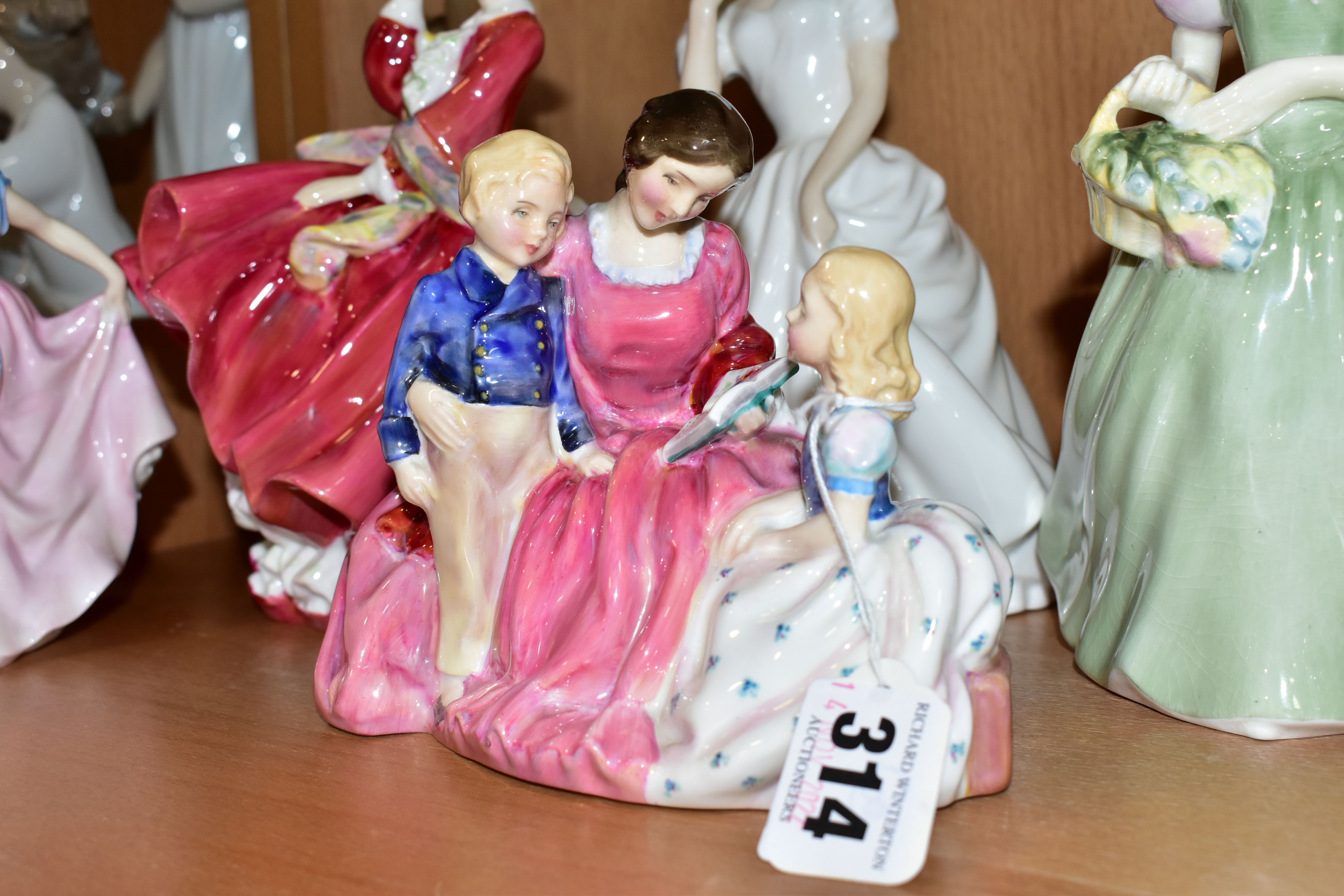 SIX ROYAL DOULTON FIGURINES, comprising 'Clarissa' HN2345 (extensive crazing and cracked), ' - Image 3 of 9